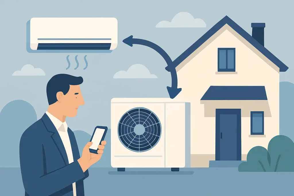 מזגן vrf לבית פרטי אילוסטרציה